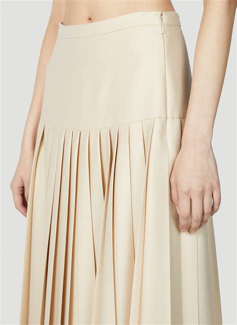 gucci long skirt|gucci pleated skirt.